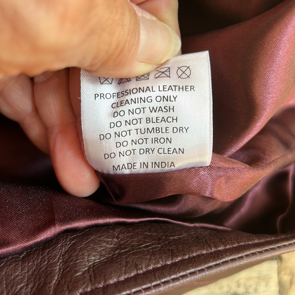 Rebecca Minkoff Burgundy Leather Moto Jacket - Picture 11 of 15